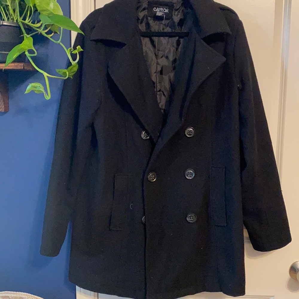 Black pea coat